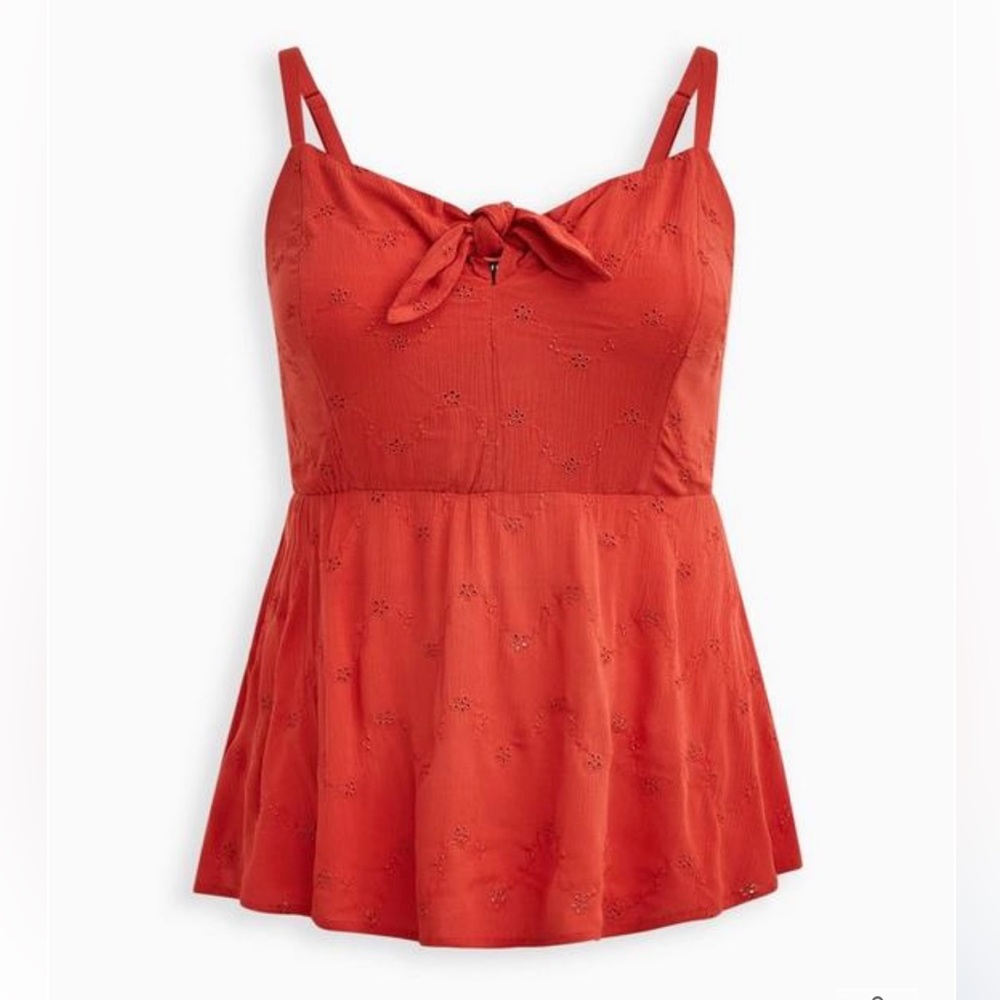 Torrid Brand New Peplum Eyelet Cami Size 2